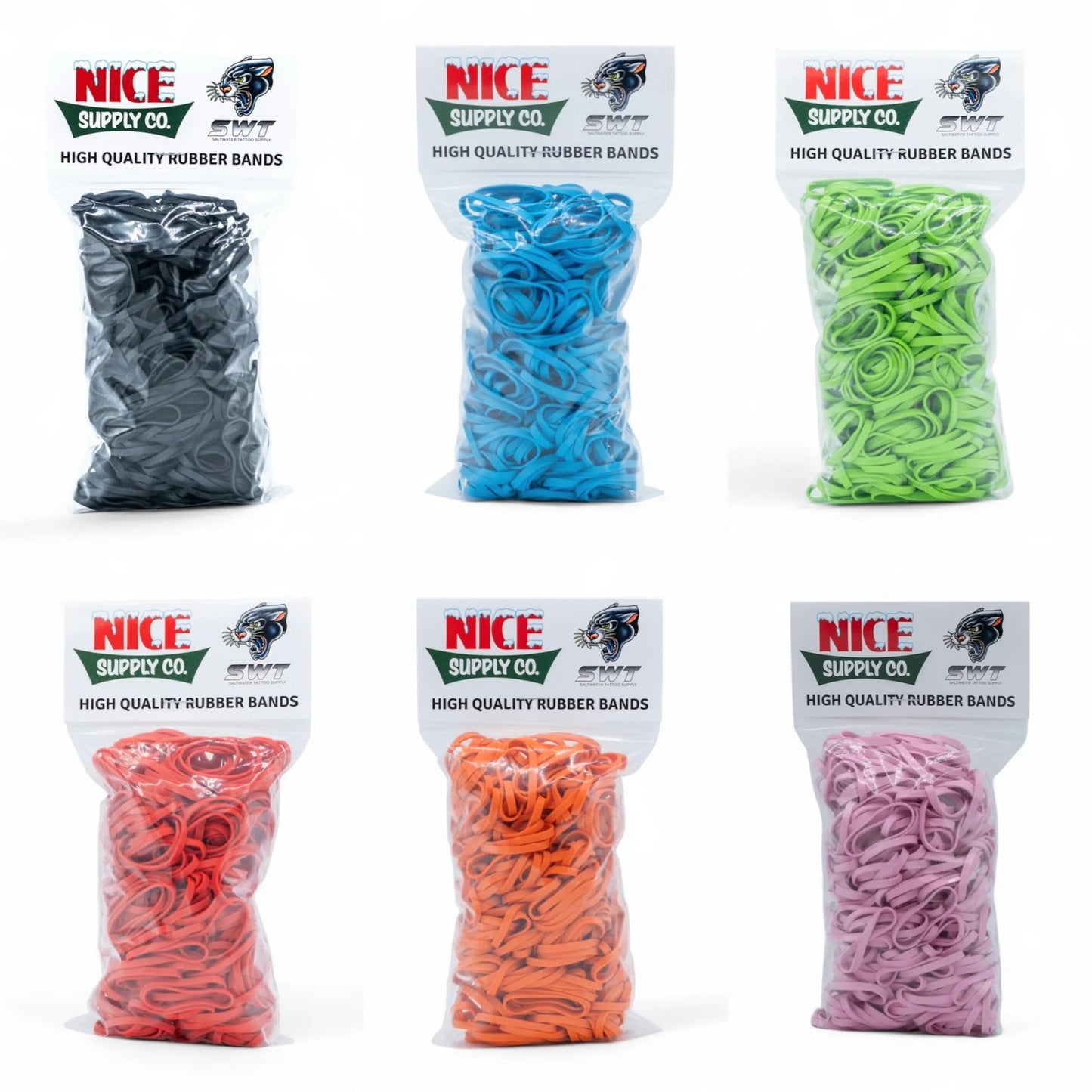 Nice Supply Co. & Saltwater Tattoo Supply Rubber Bands